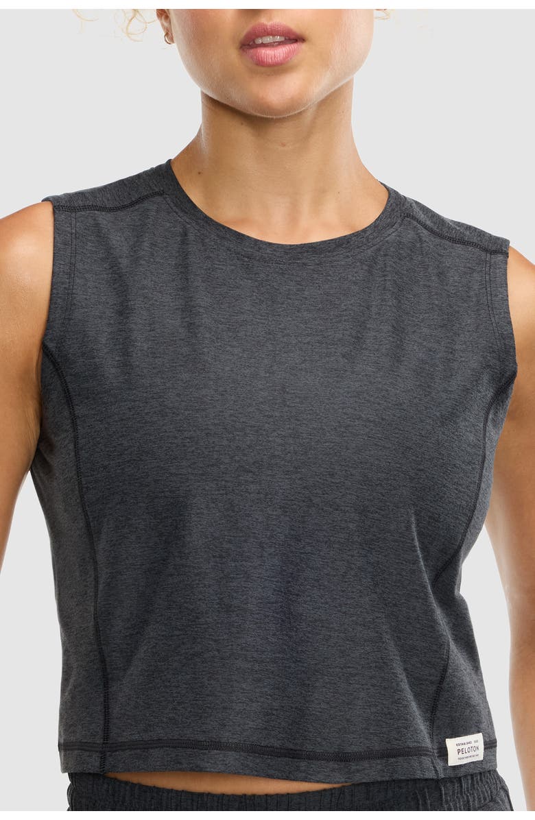 Peloton Dreamblend Crewneck Muscle Tee, Alternate, color, Heather Grey