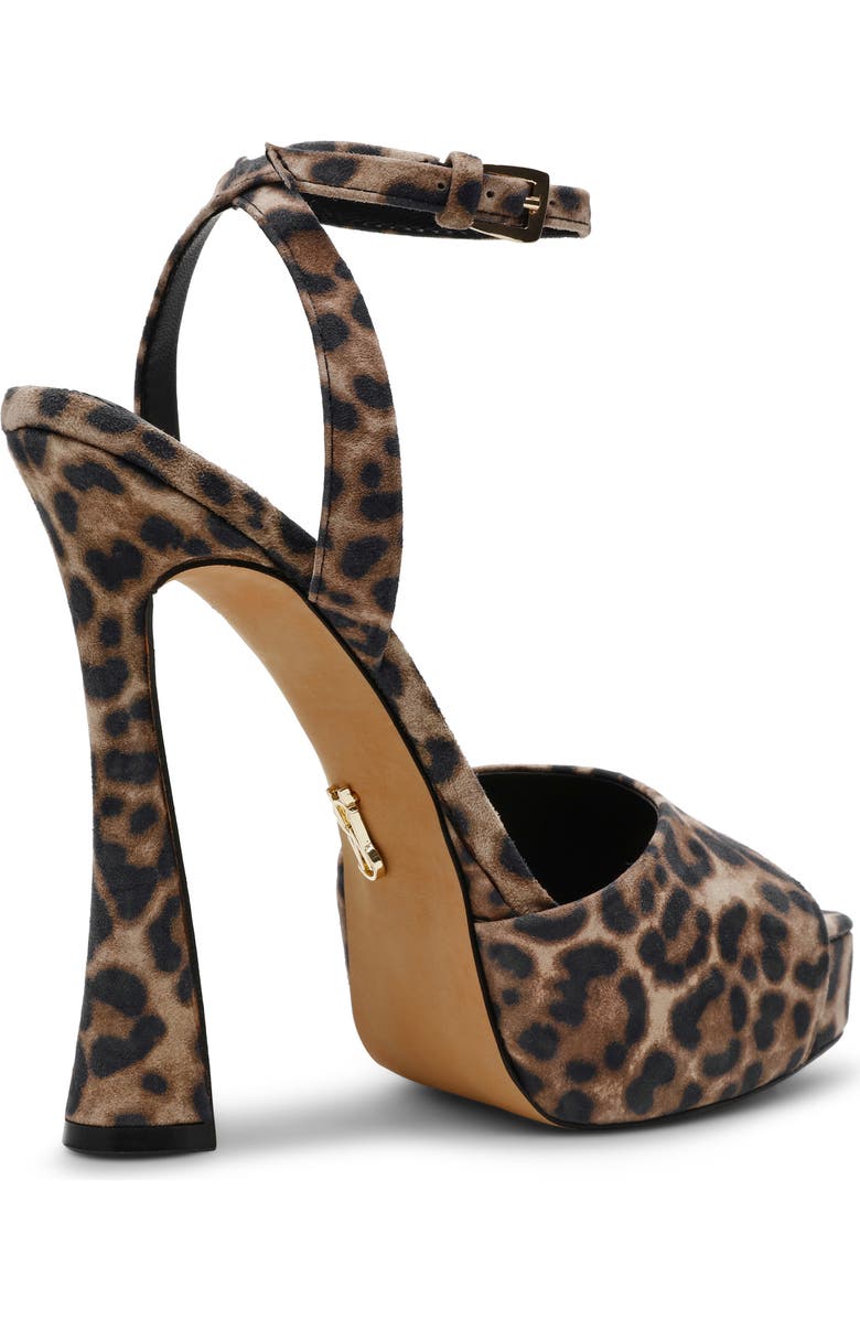 Steve Madden Sass Ankle Strap Platform Sandal, Alternate, color, Leopard
