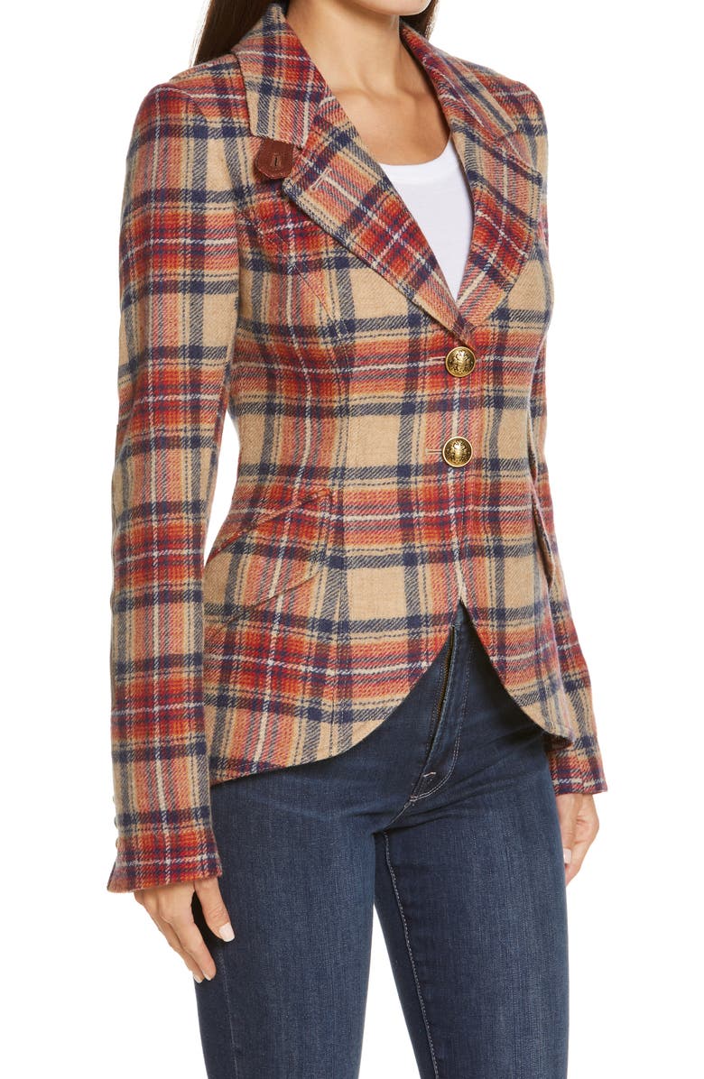 Smythe Plaid Wool Hunting Blazer, Alternate, color, 