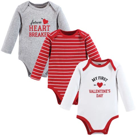 Cotton Long-Sleeve Bodysuit 3Pk (Baby)