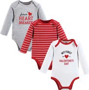 Hudson Baby Cotton Long-Sleeve Bodysuit 3Pk