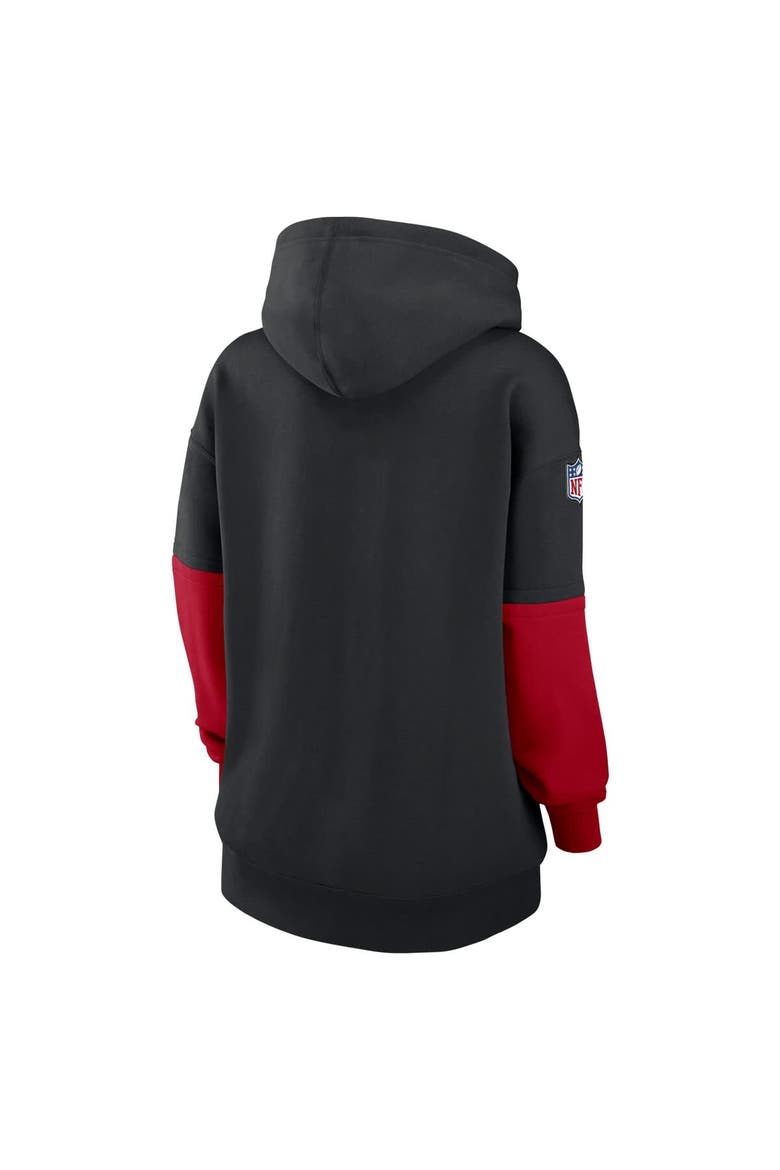 Women's Nike Black San Francisco 49ers 2024 Sideline Essential Fleece Pullover Hoodie, Alternate, color, Black