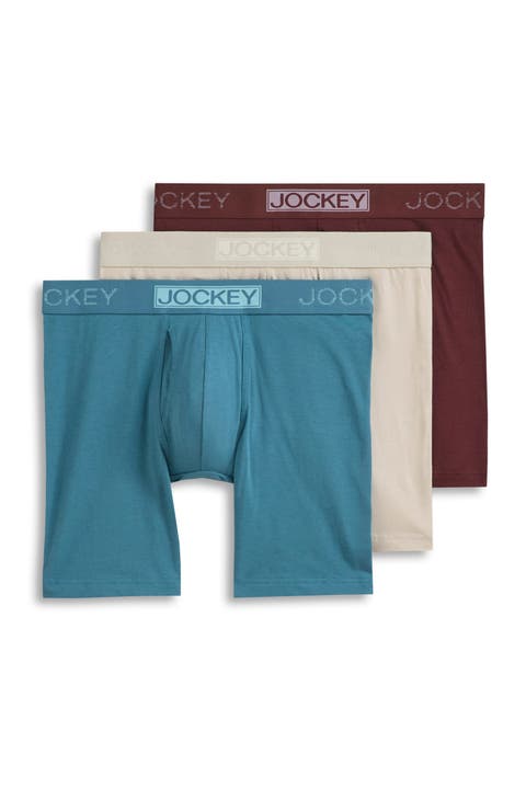 Men's Organic Cotton Stretch 6.5" Boxer Brief - 3 Pack