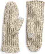 UGG® Metallic Chunky Rib Mittens