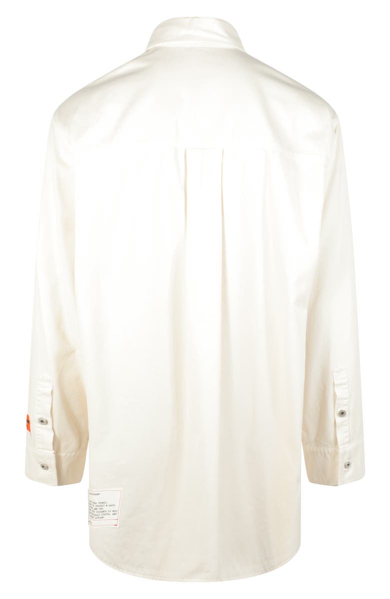 Heron Preston Cotton Workwear Button-Up Shirt, Alternate, color, 