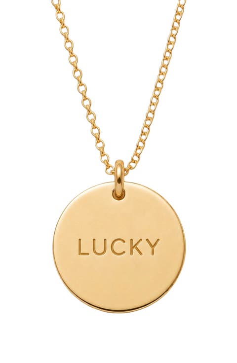 Lucky Disc Necklace