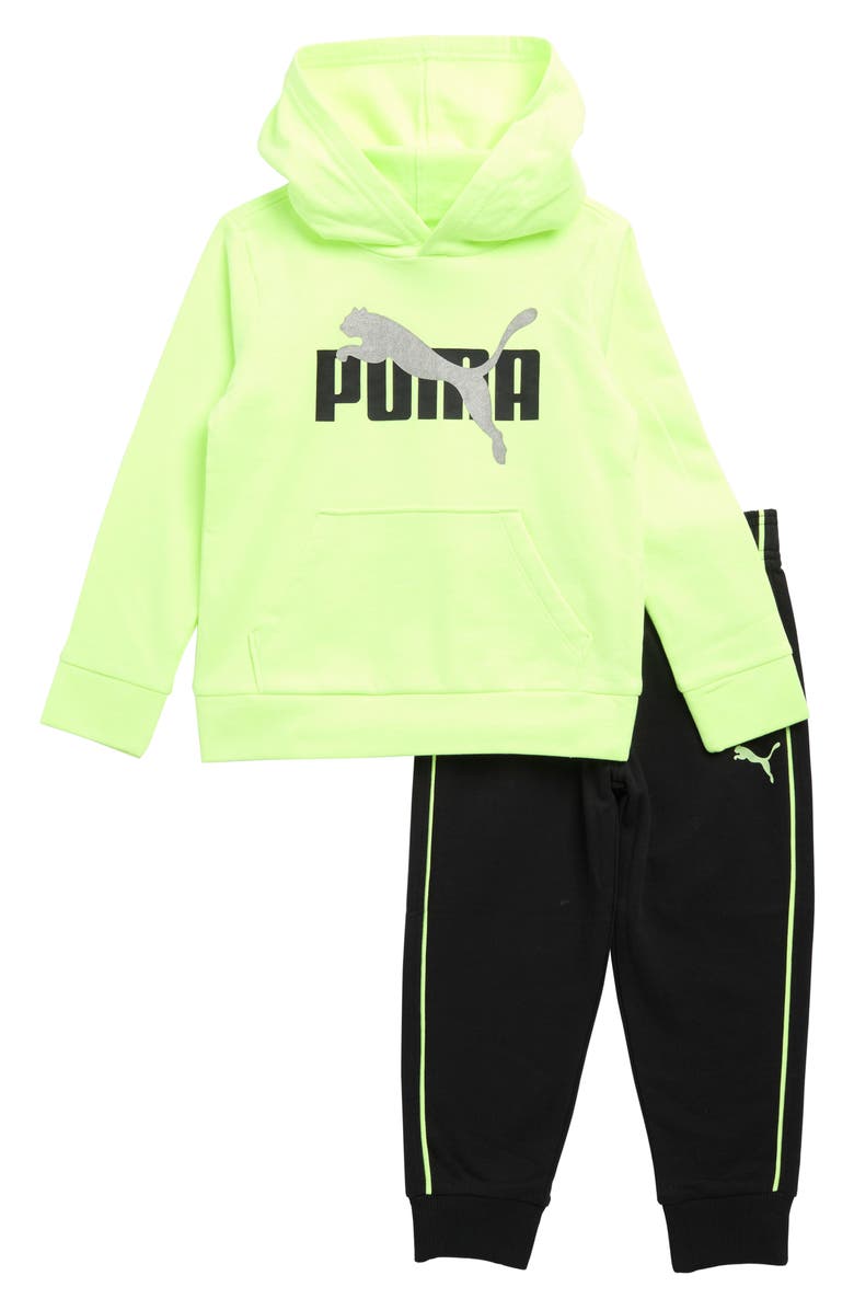 PUMA Kids' Fleece Hoodie & Joggers Set, Main, color,