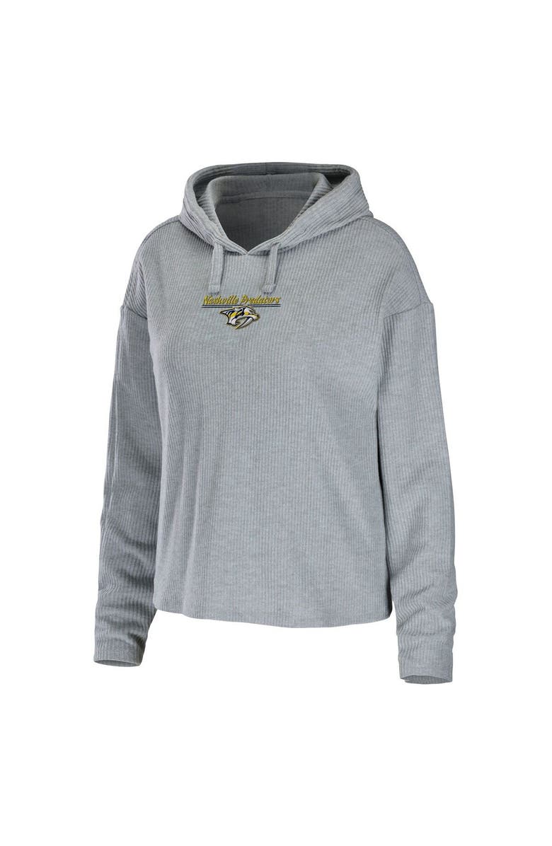 WEAR by Erin Andrews Women's WEAR by Erin Andrews Heather Gray Nashville Predators Logo Pullover Hoodie & Pants Sleep Set, Alternate, color, Heather Gray