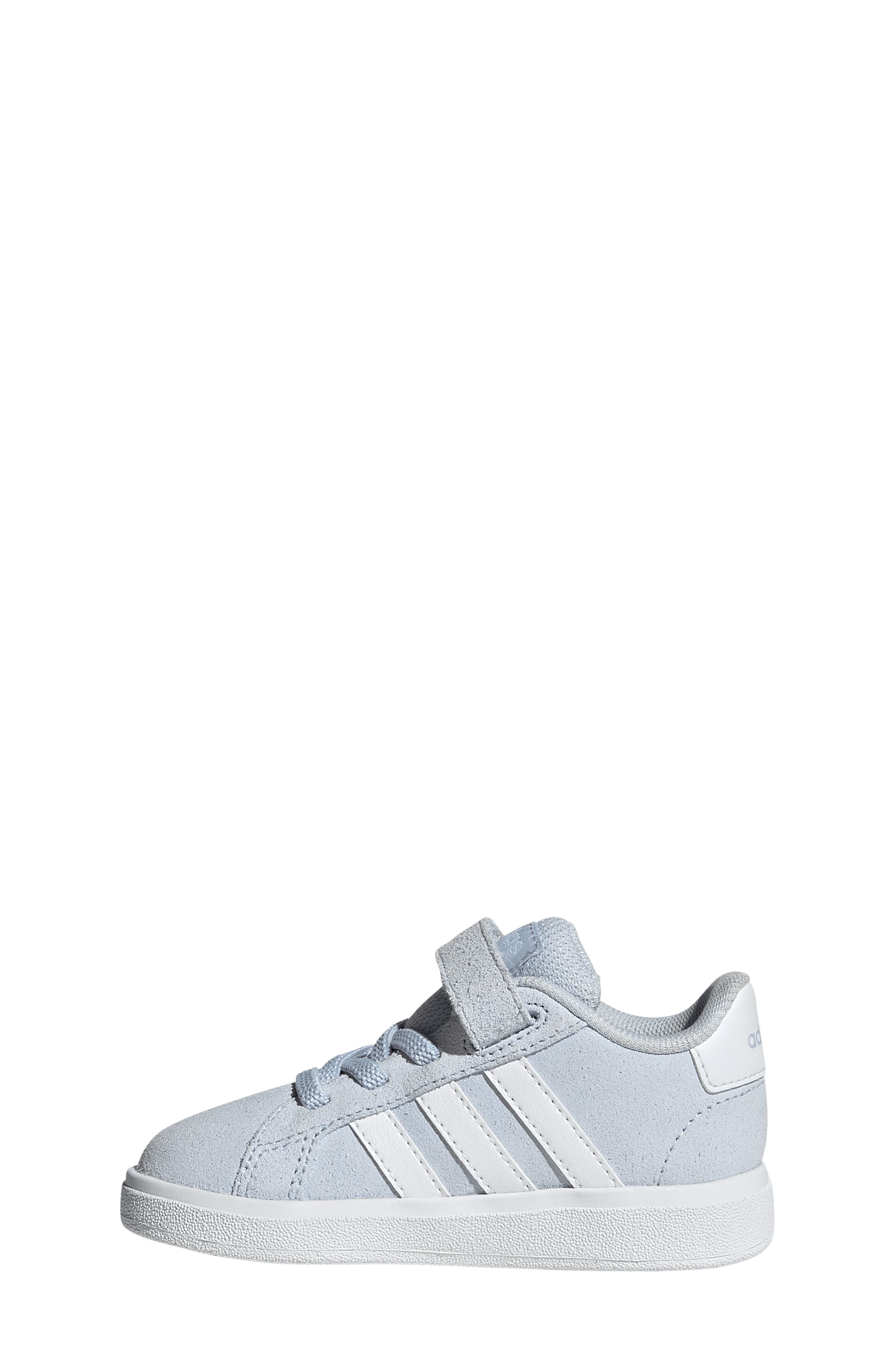 adidas Kids' Grand Court 2.0 Sneaker, Alternate, color, Crystal Sky/ Footwear White