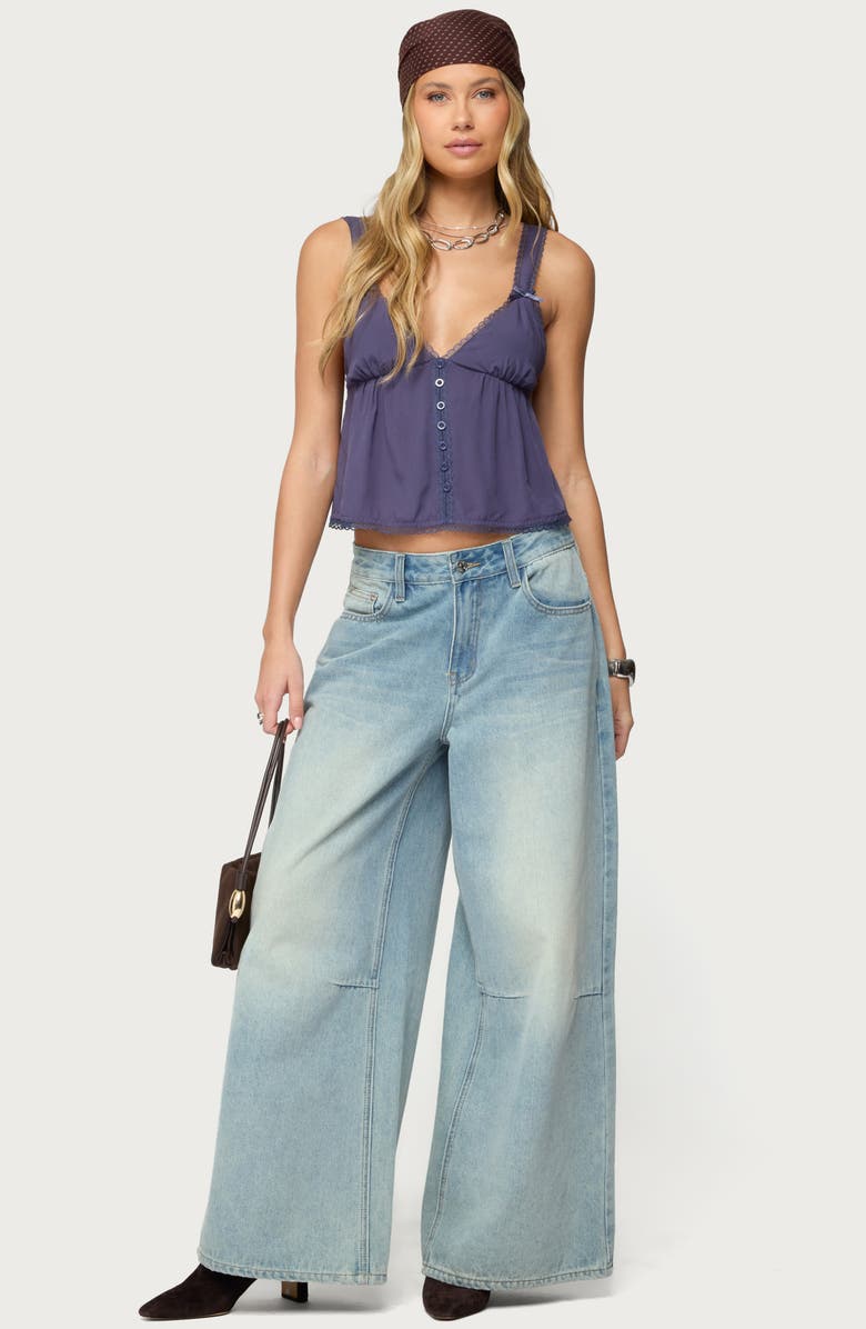 EDIKTED Andea Babydoll Camisole Top, Alternate, color,