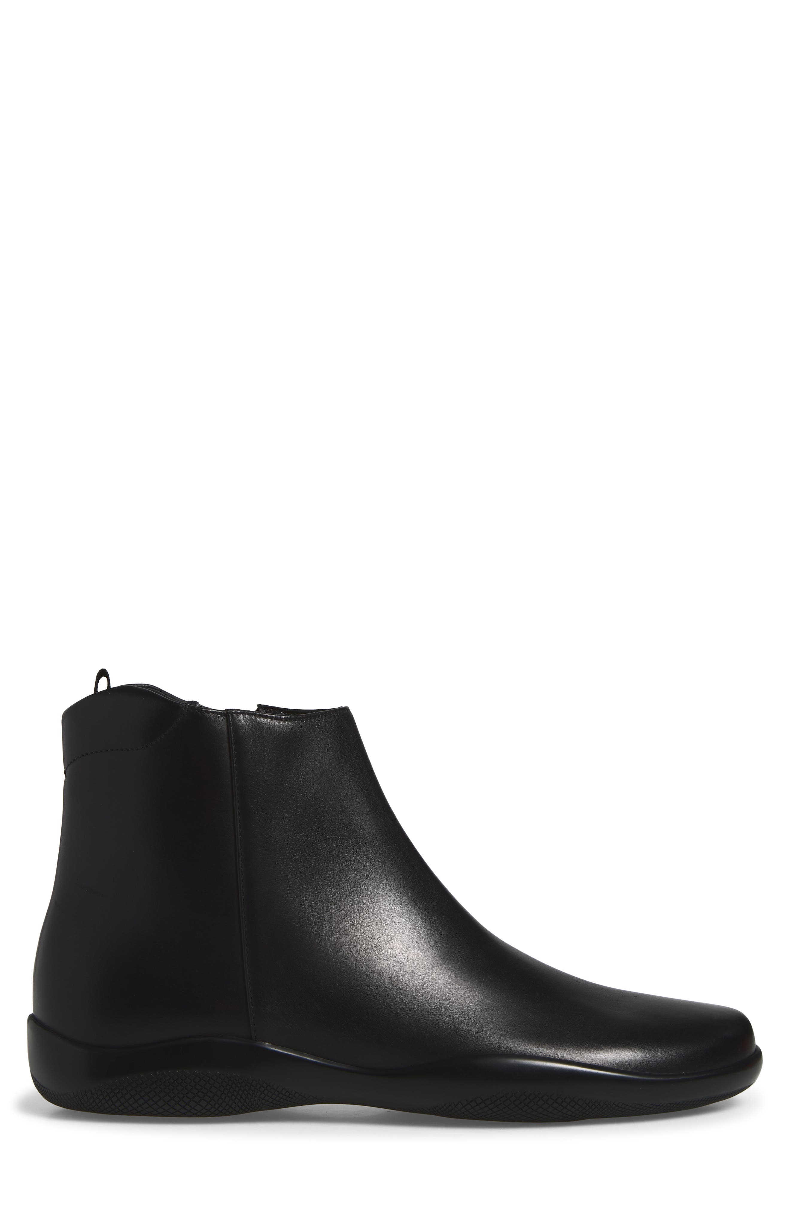 Toblach Leather Ankle Boot, Alternate, color, NERO