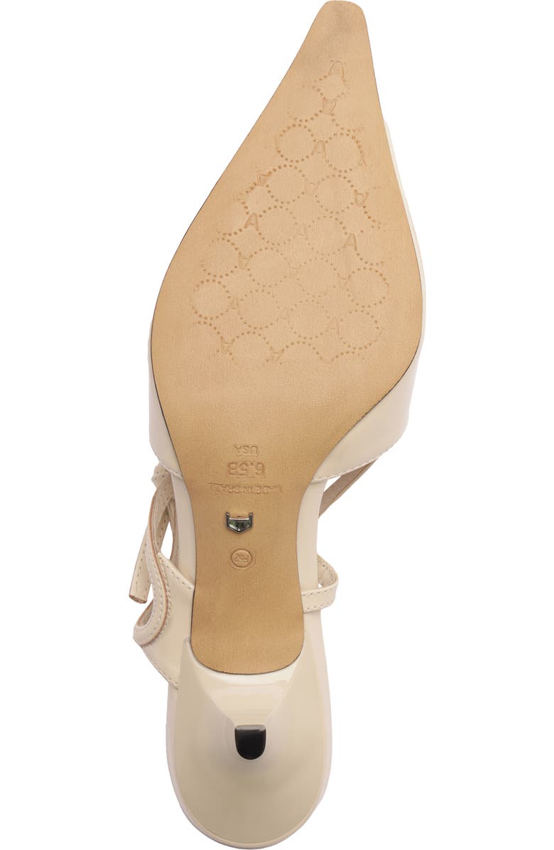 Arezzo Tessa Pointed Toe Slingback Pump, Alternate, color, Polar White