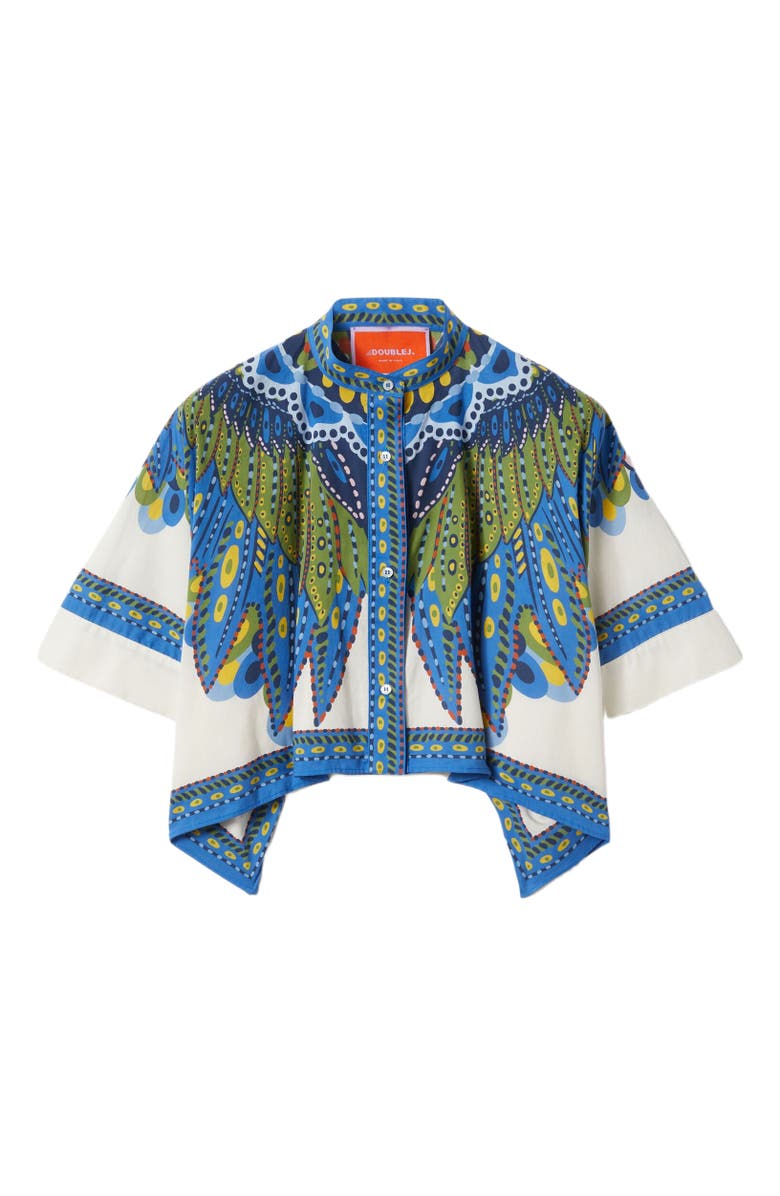 La DoubleJ Mini Foulard Shirt Chakra Placée Multicolor, Alternate, color, 