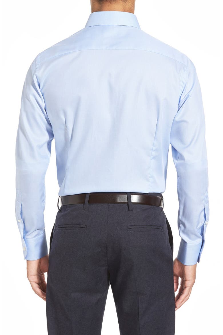 Contemporary Fit Houndstooth Dress Shirt, Alternate, color, BLUE