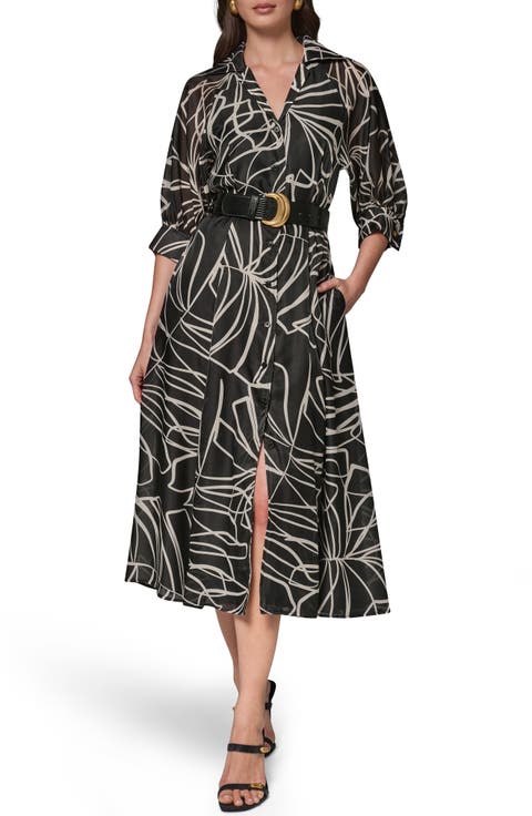 Belted Midi Shirtdress