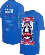 New Era Men's New Era Blue New York Rangers Stanley Cup Trophy Graphic T-Shirt