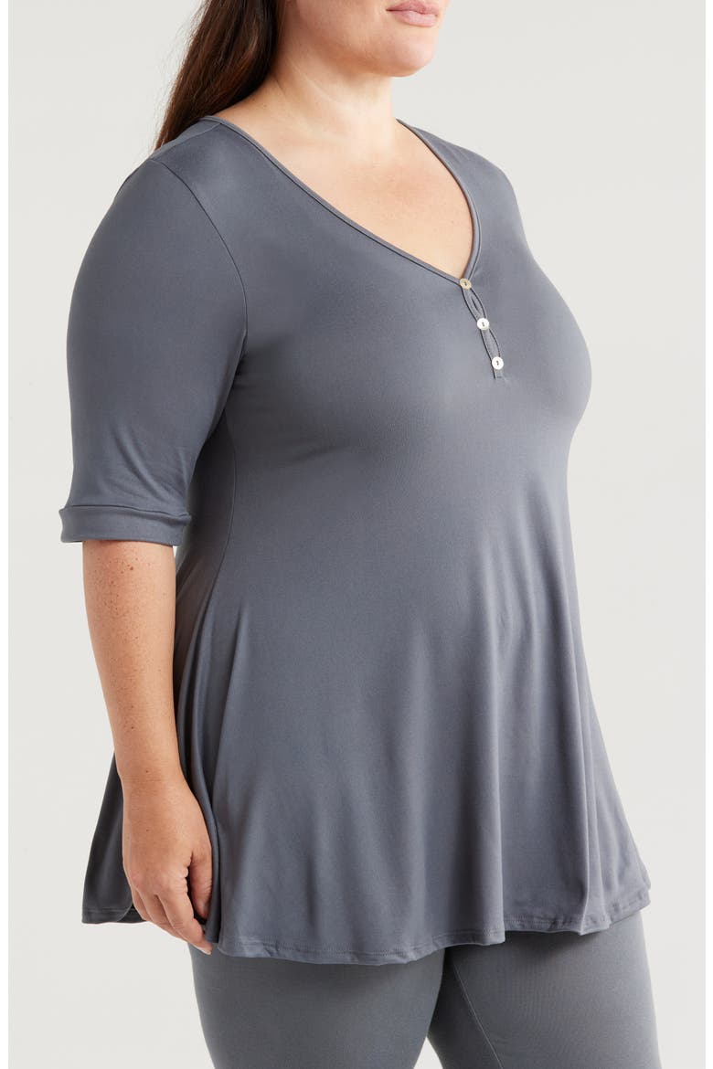 Three-Button Tunic, Alternate, color, CHARCOAL