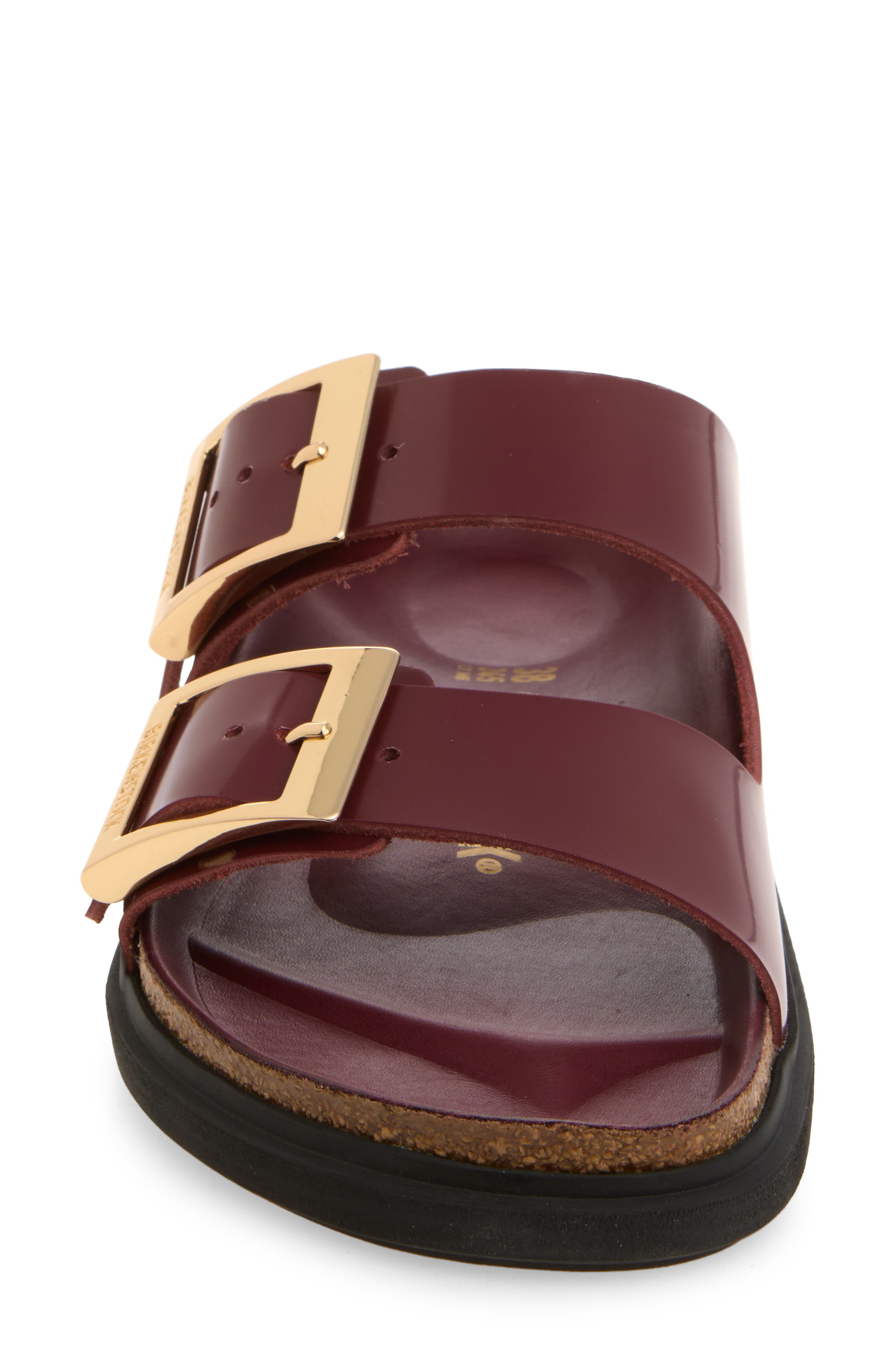 Arizona Droplet Buckle Slide Sandal, Alternate, color, ZINFANDEL
