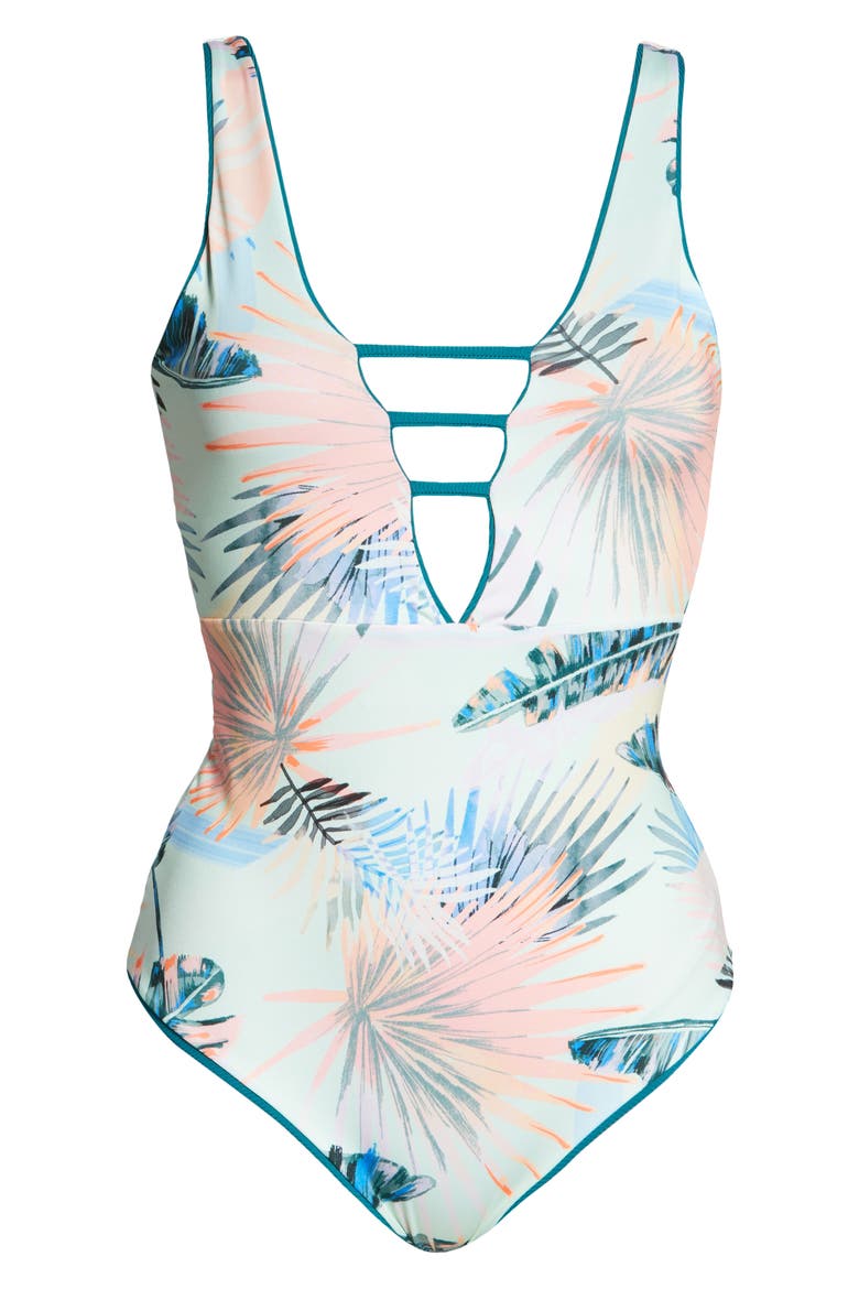 Ash Reversible One-Piece Swimsuit, Alternate, color, RAINFOREST GREEN ECO RIB
