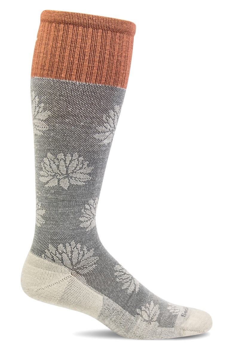 Lotus Lift Compression Socks, Main, color, BARLEY