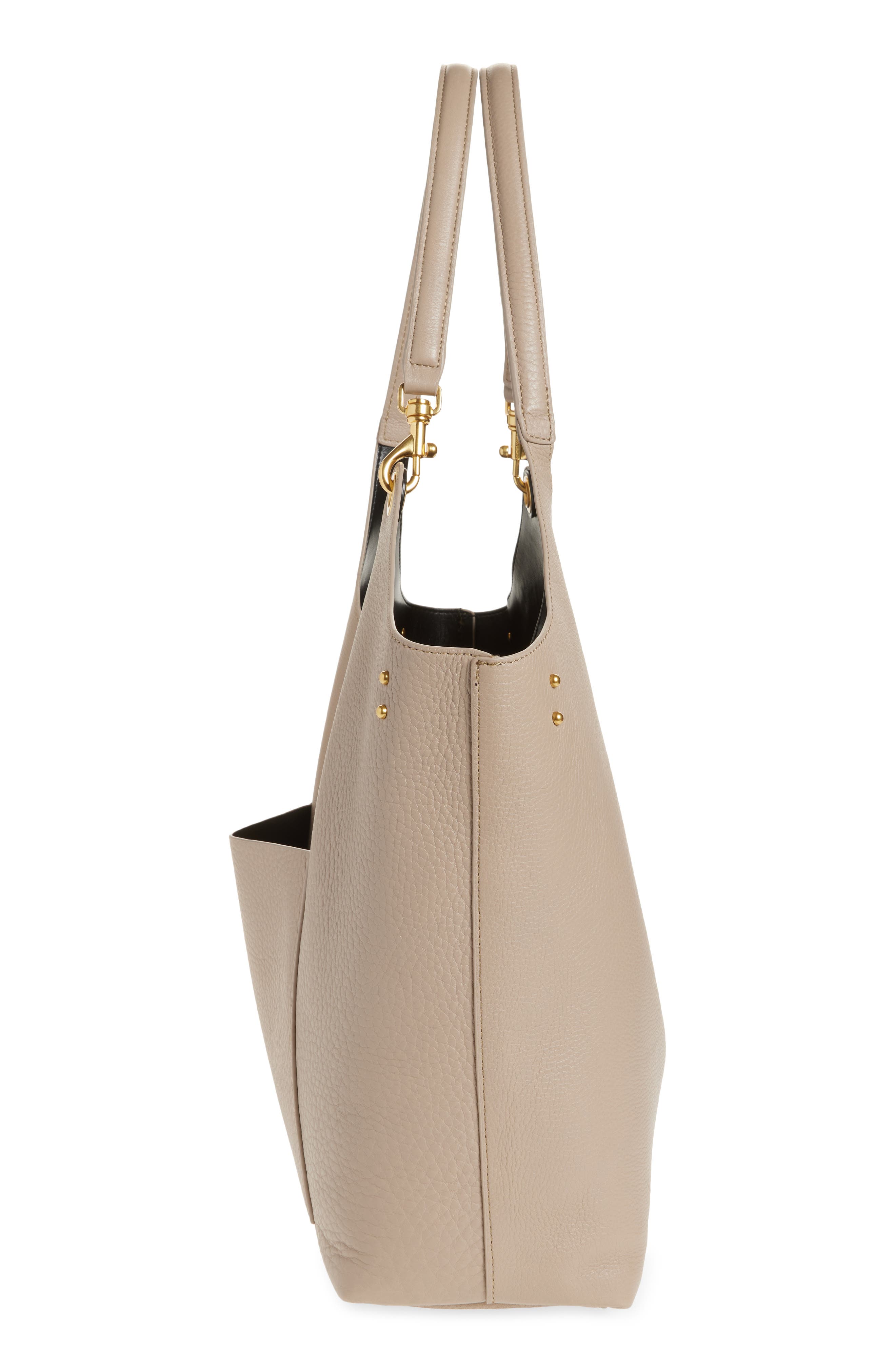 Rebecca Minkoff Perfect Leather Tote, Alternate, color, Grey/ Navy