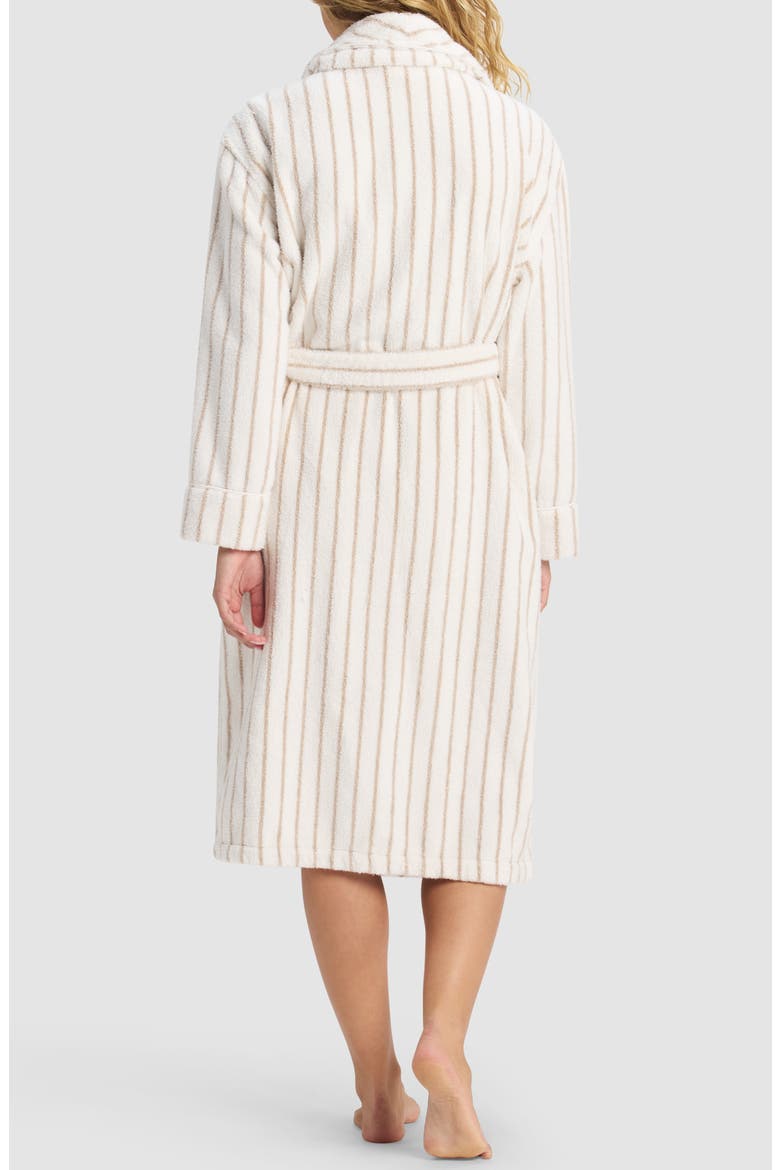 Striped Luxe Bath Robe, Alternate, color, SAND/ SEASHELL