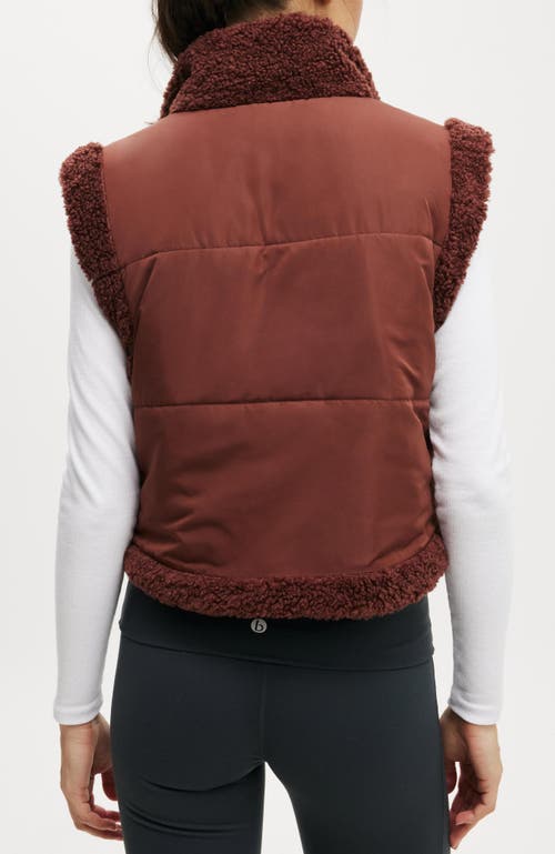 COTTON ON BODY COTTON ON BODY MOTHER PUFFER SOFT FLEECE REVERSIBLE VEST