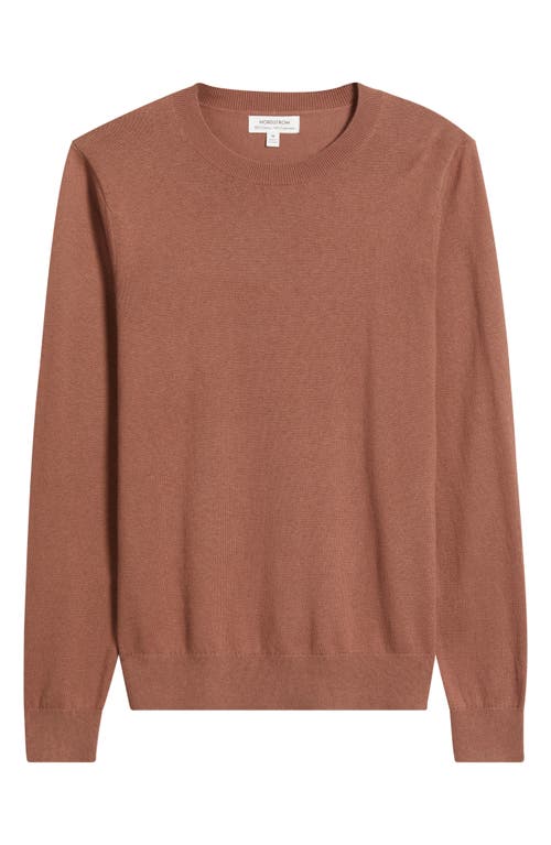 Nordstrom Crewneck Cotton & Cashmere Sweater In Pink