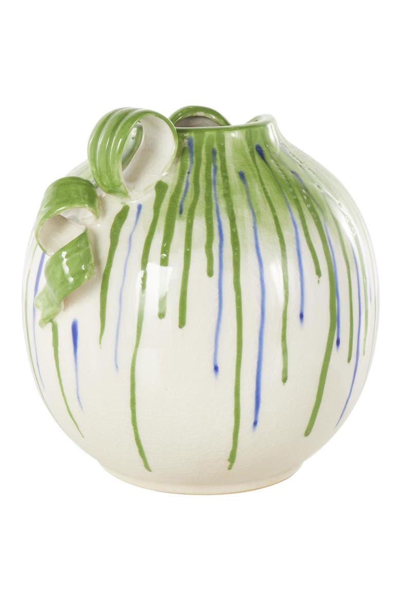 Stripe Ceramic Vase, Alternate, color, WHITE MULTI