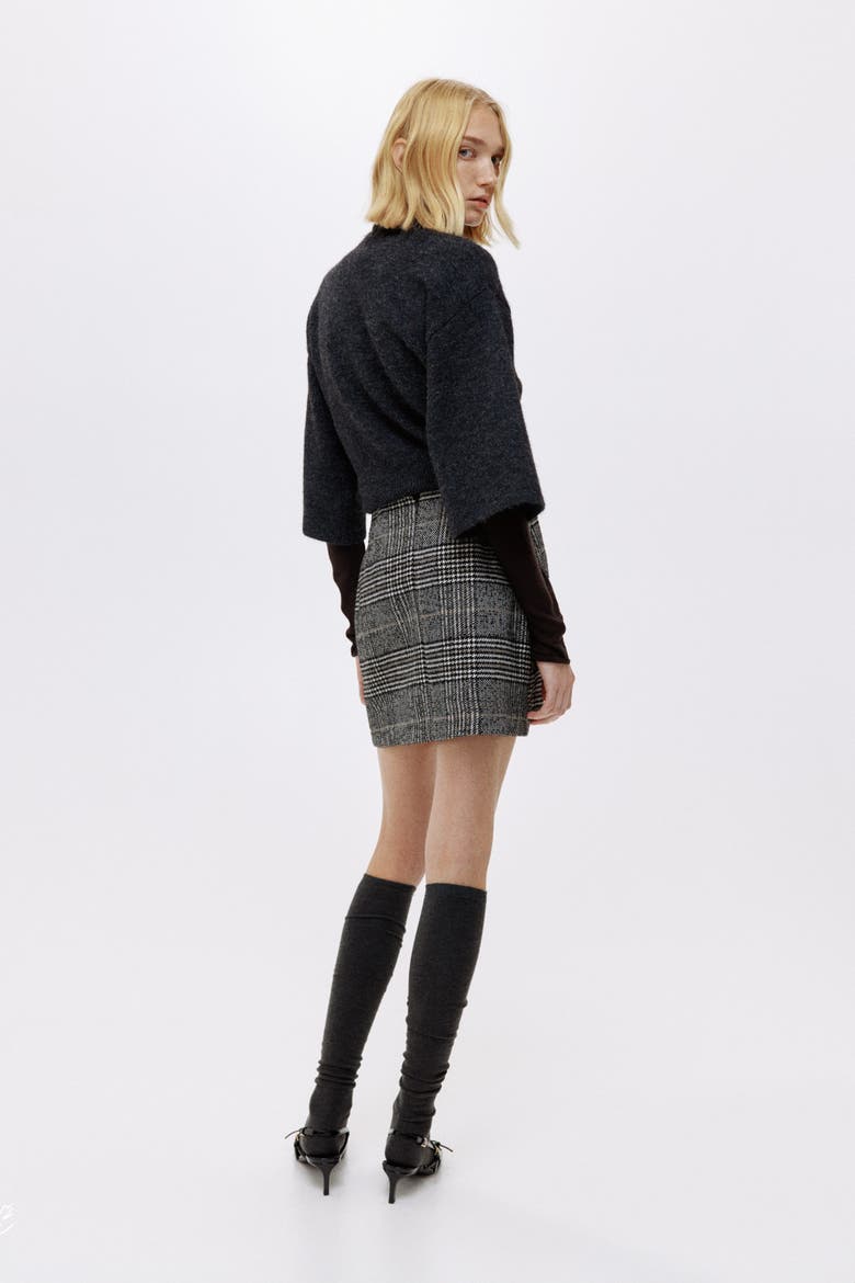 Mini Skirt, Alternate, color, Black/plaid