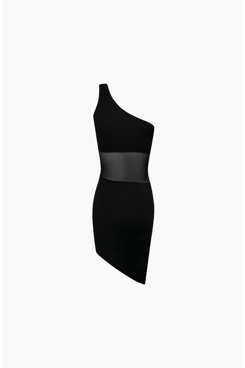 Curve Mini Dress, Alternate, color, Black