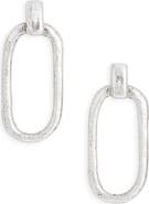 Karine Sultan Hammered Link Drop Earrings