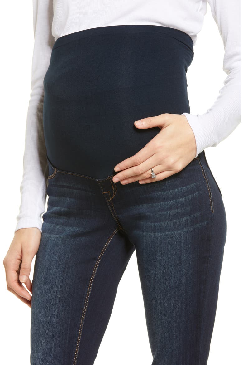 Silky Denim Maternity Ankle Skinny Jeans, Alternate, color, GIOVANNA