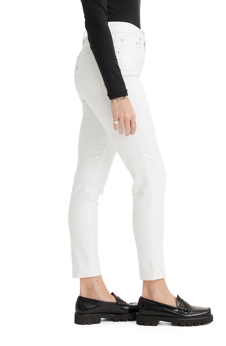 Levi's<sup>®</sup> 721<sup>™</sup> High Waist Ankle Skinny Jeans, Alternate, color, Soft Clean White