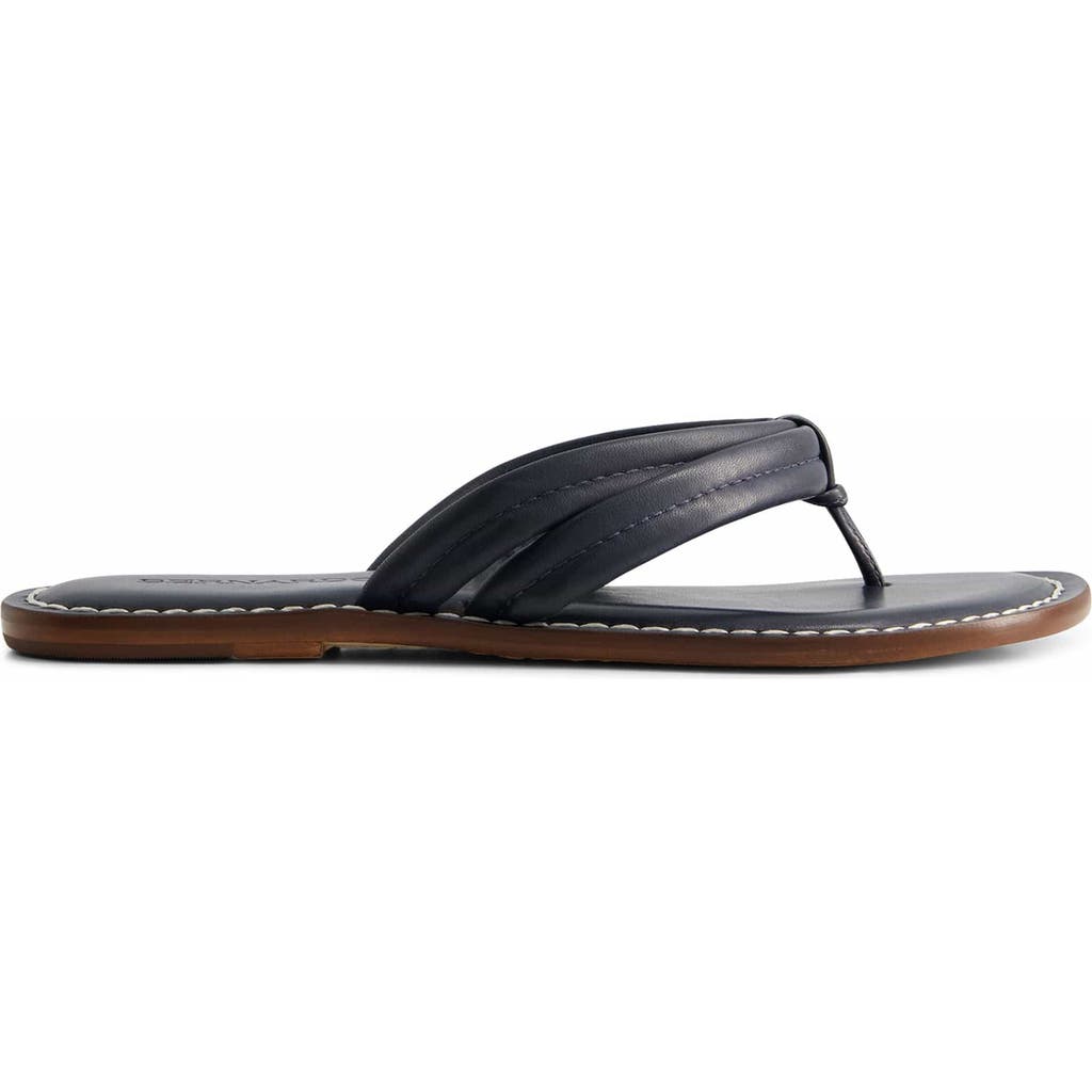 Bernardo Footwear Miami Thong Sandal In Navy