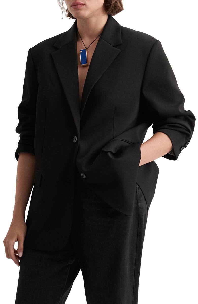 MANGO Gabi Blazer, Main, color, Black