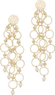 Ramy Brook Lila Beaded Chandelier Earrings