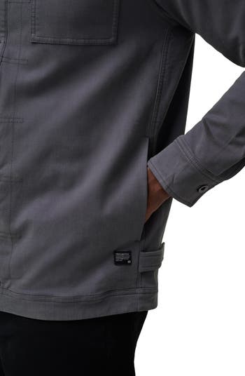 Cloud Denim Fleece Collar Jacket