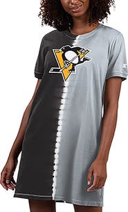 STARTER Women's Starter  Black Pittsburgh Penguins Ace Tie-Dye Sneaker Dress