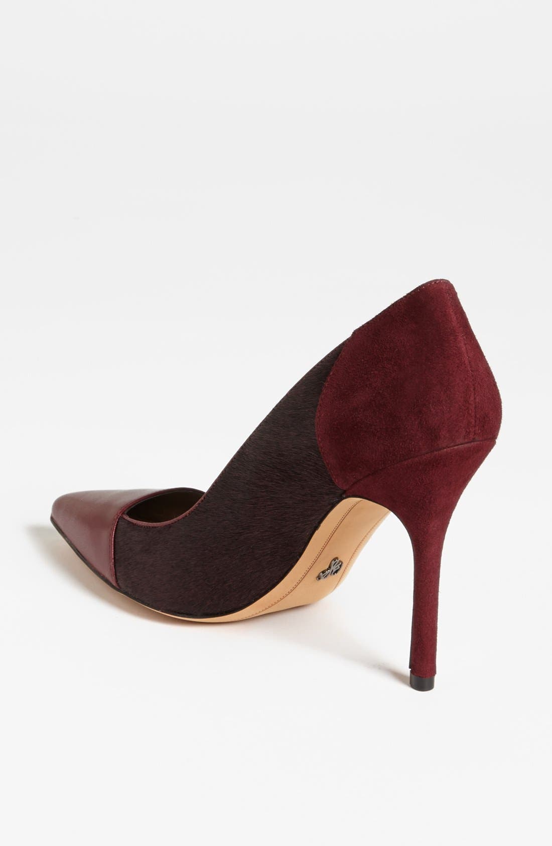'Desiree' Pump, Alternate, color, BURGUNDY LEATHER