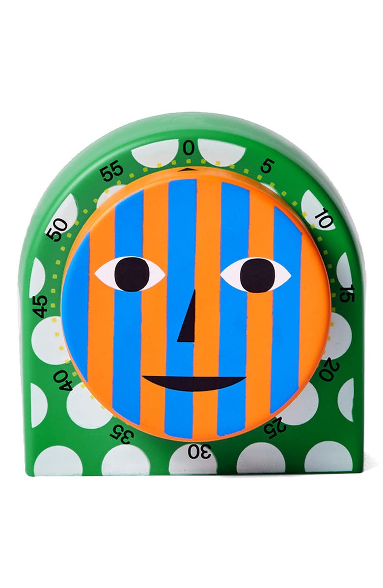 Areaware Everybody Kitchen Timer, Main, color, Green Multi