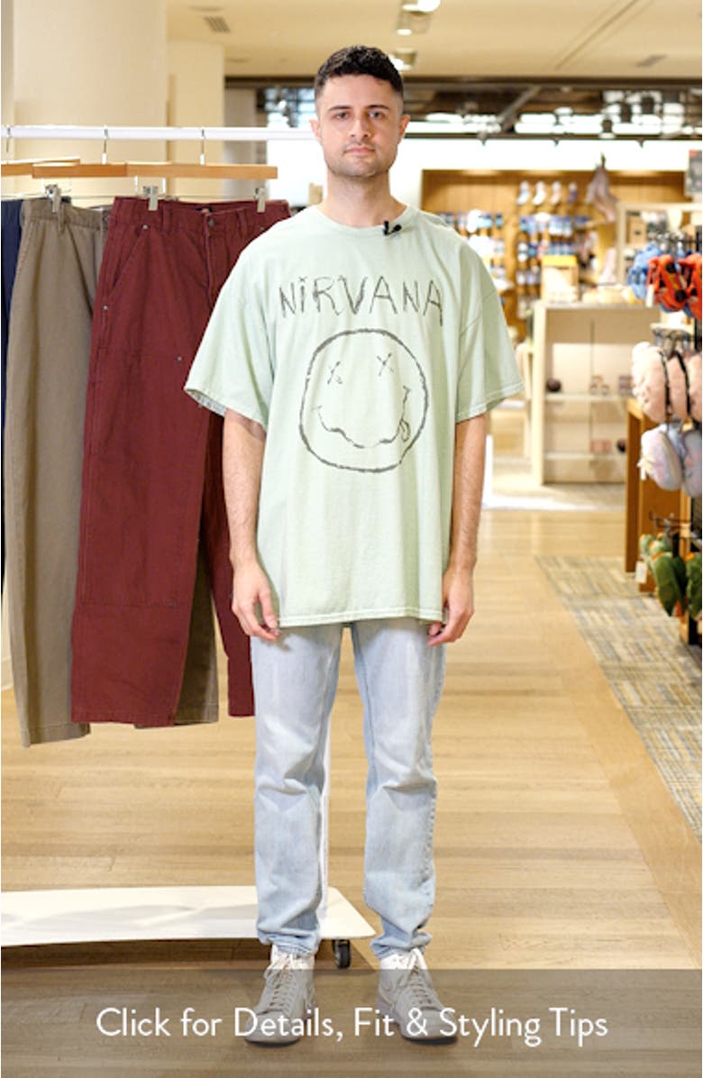 Nirvana Smiley Live Graphic T-Shirt, sales video thumbnail