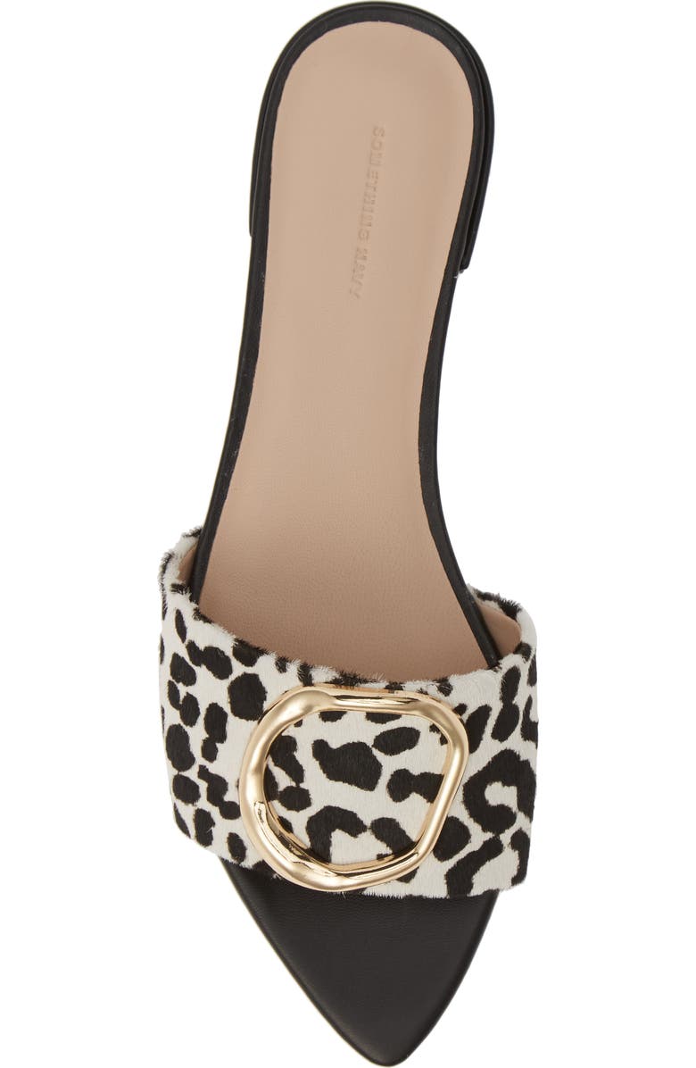 Something Navy Cassie Genuine Calf Hair Slide Sandal, Alternate, color,