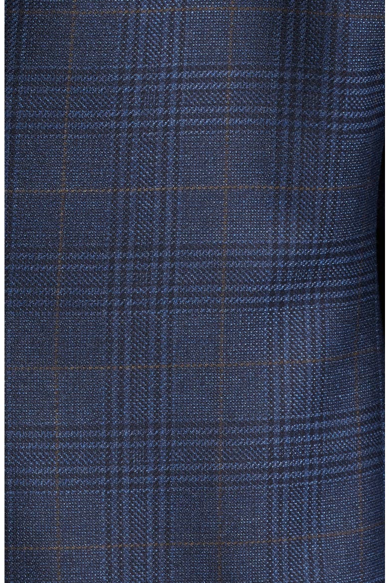 Regular Fit Milano Plaid Wool Sport Coat, Alternate, color, BLUE