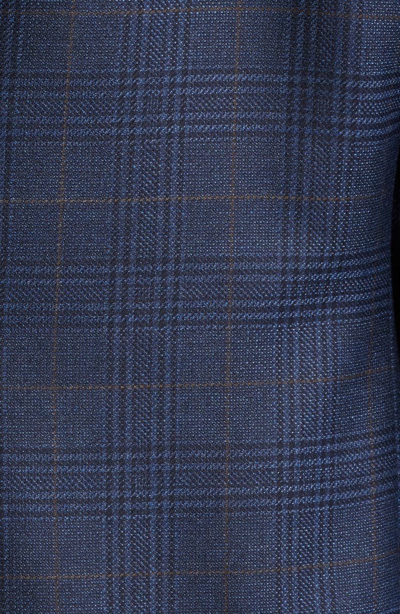 Heritage Gold Milano Plaid Wool Sport Coat, Alternate, color, Blue