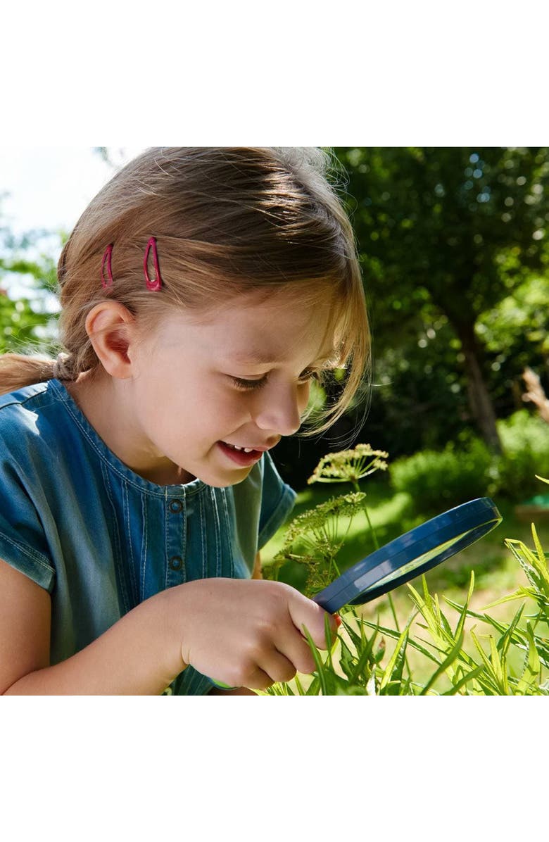 HABA Terra Kids Magnifying Glass - Sturdy Explorer Tool with 2 Lenses + Built-In Mini Scope for Nature Discovery, Alternate, color, Multi