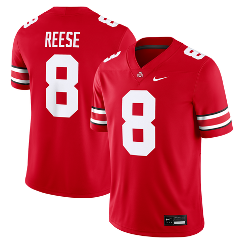 Men's Nike Arvell Reese Scarlet Ohio State Buckeyes Game Jersey