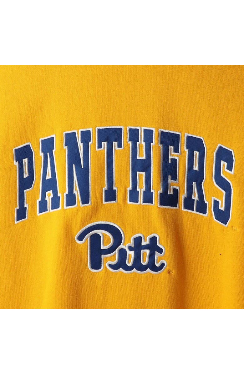 COLOSSEUM Men's Colosseum Gold Pitt Panthers Arch & Logo Sweatshirt, Alternate, color, Gold
