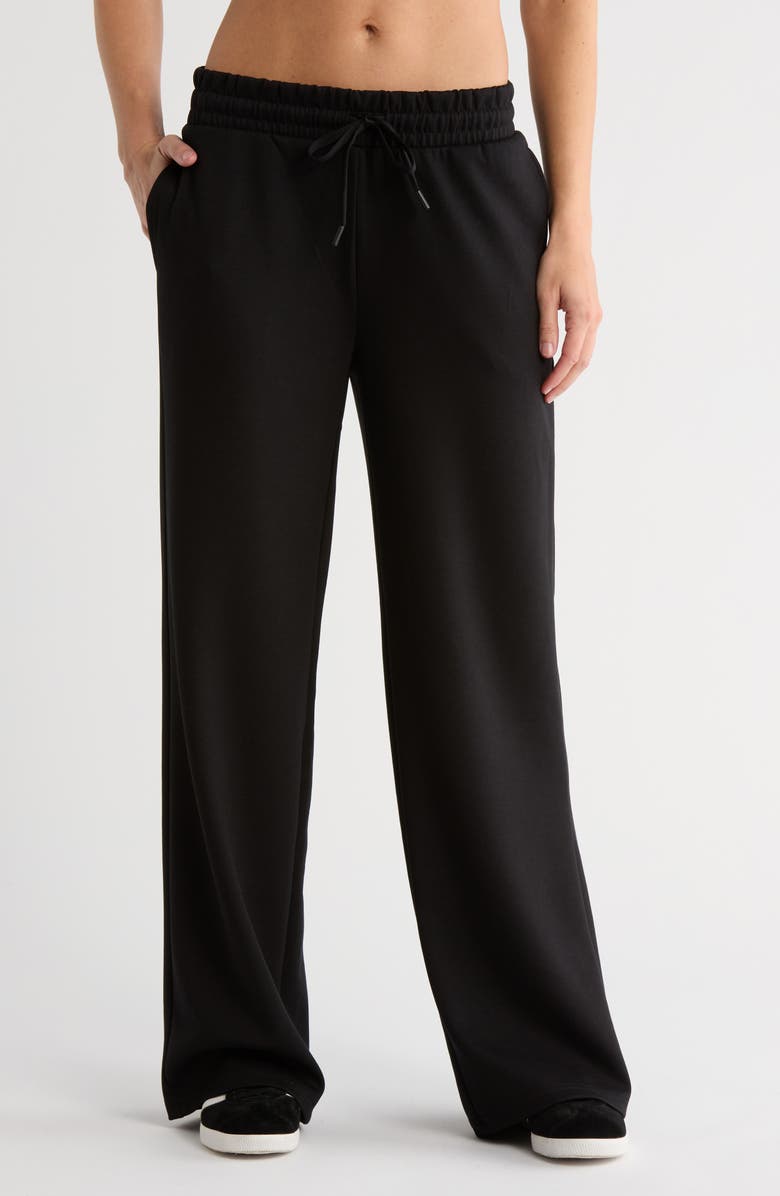 YOGALICIOUS Daya Wide Leg Scuba Pants, Main, color, 
