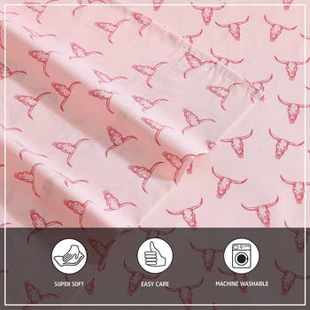 Steer Skulls Sheet Set